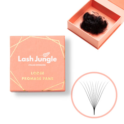 10D Loose Promade Fans - 1000 Premade Volume Lashes Loose fans 