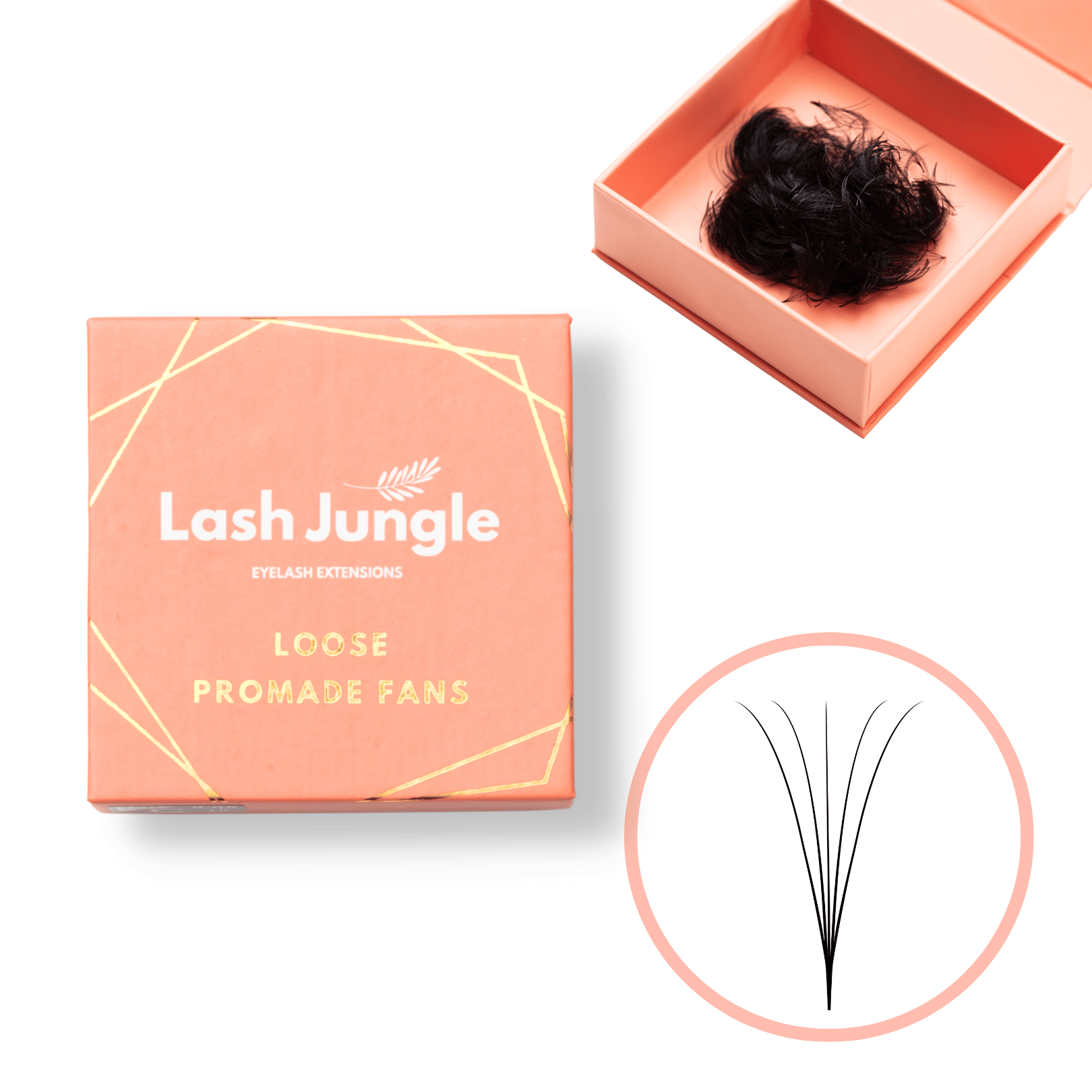 5D Loose Promade Fans - 1000 Premade Volume Lashes Loose fans