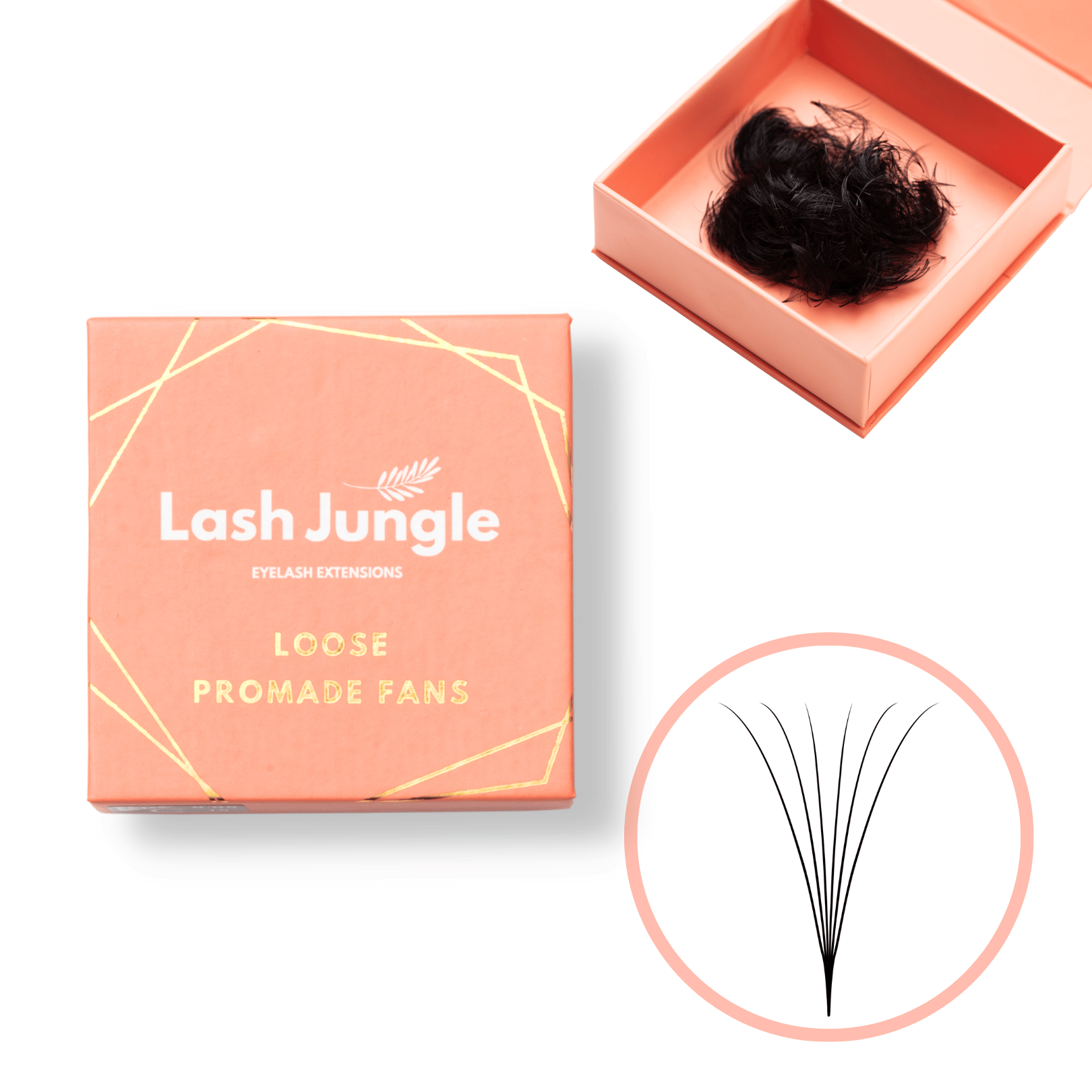 6D Loose Promade Fans - 1000 Premade Volume Lashes Loose fans