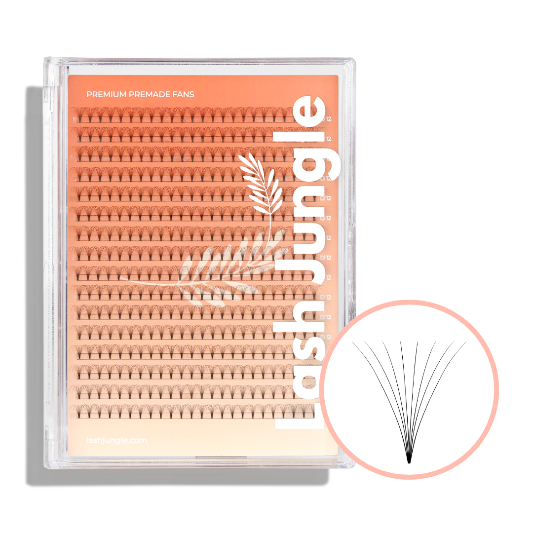Short Stem Premade Fans – Softer Curl Clearance