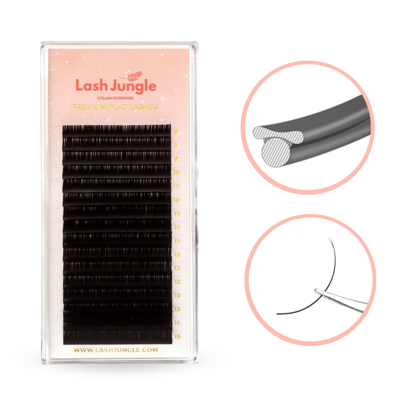 Ellipse Flat Lashes Matte & Ultra Soft 0.15 Flat lashes