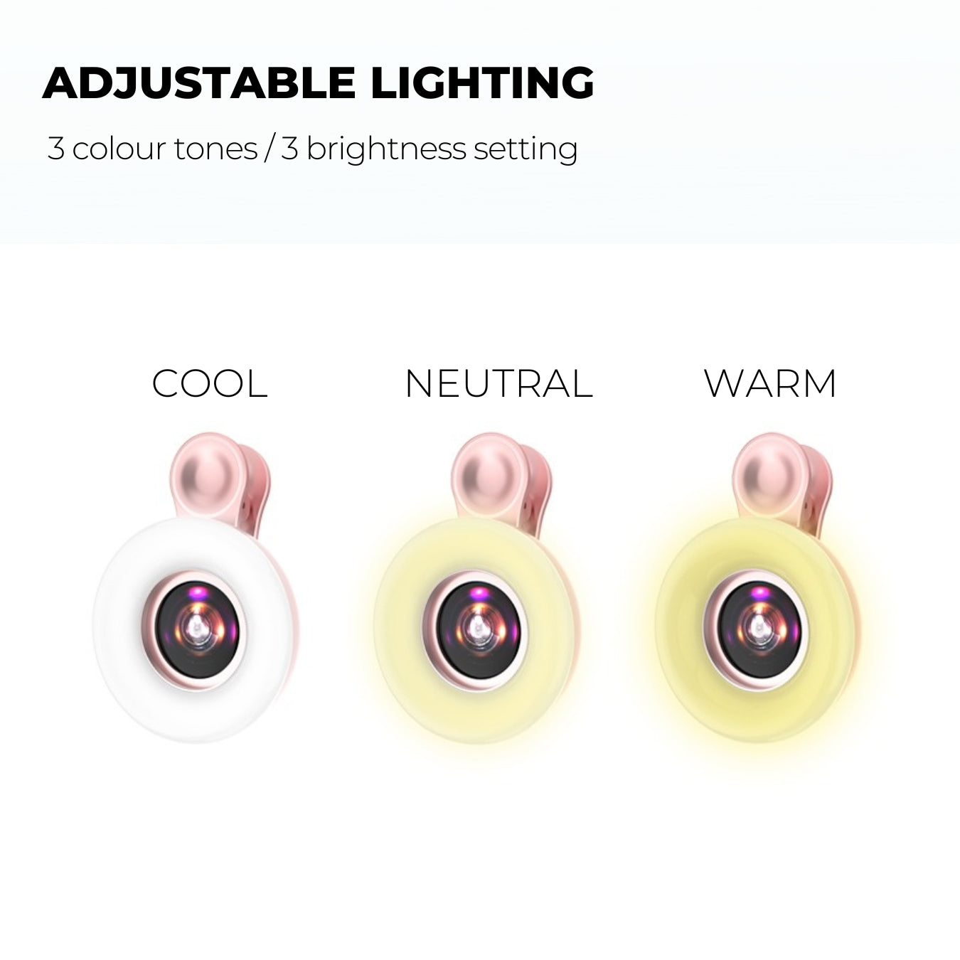 Lash Jungle Macro Lens Ring Light - Pink & Black