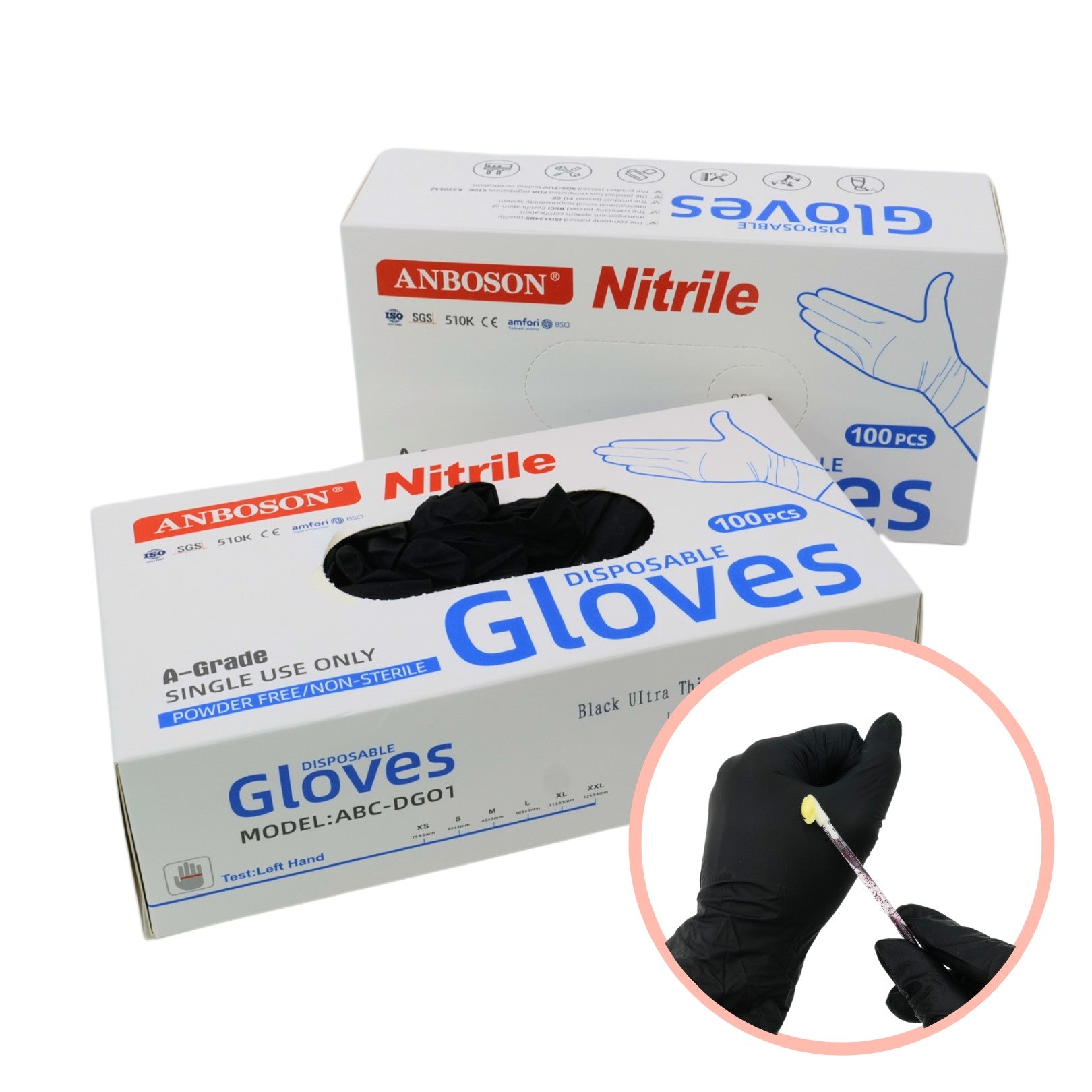 Disposable Nitrile Powder Free Gloves