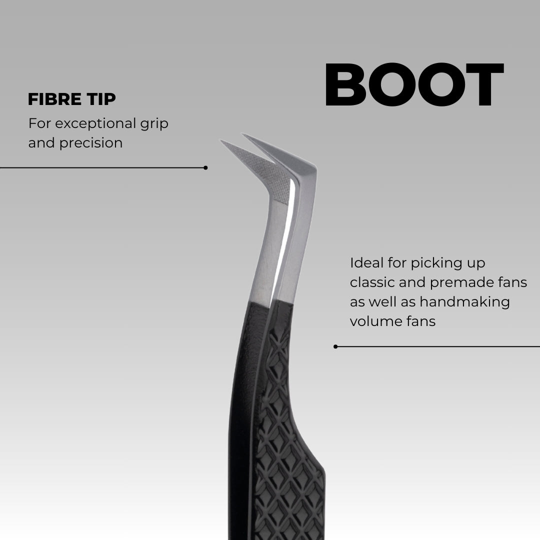 Signature Jet Black Lash Tweezers - Boot