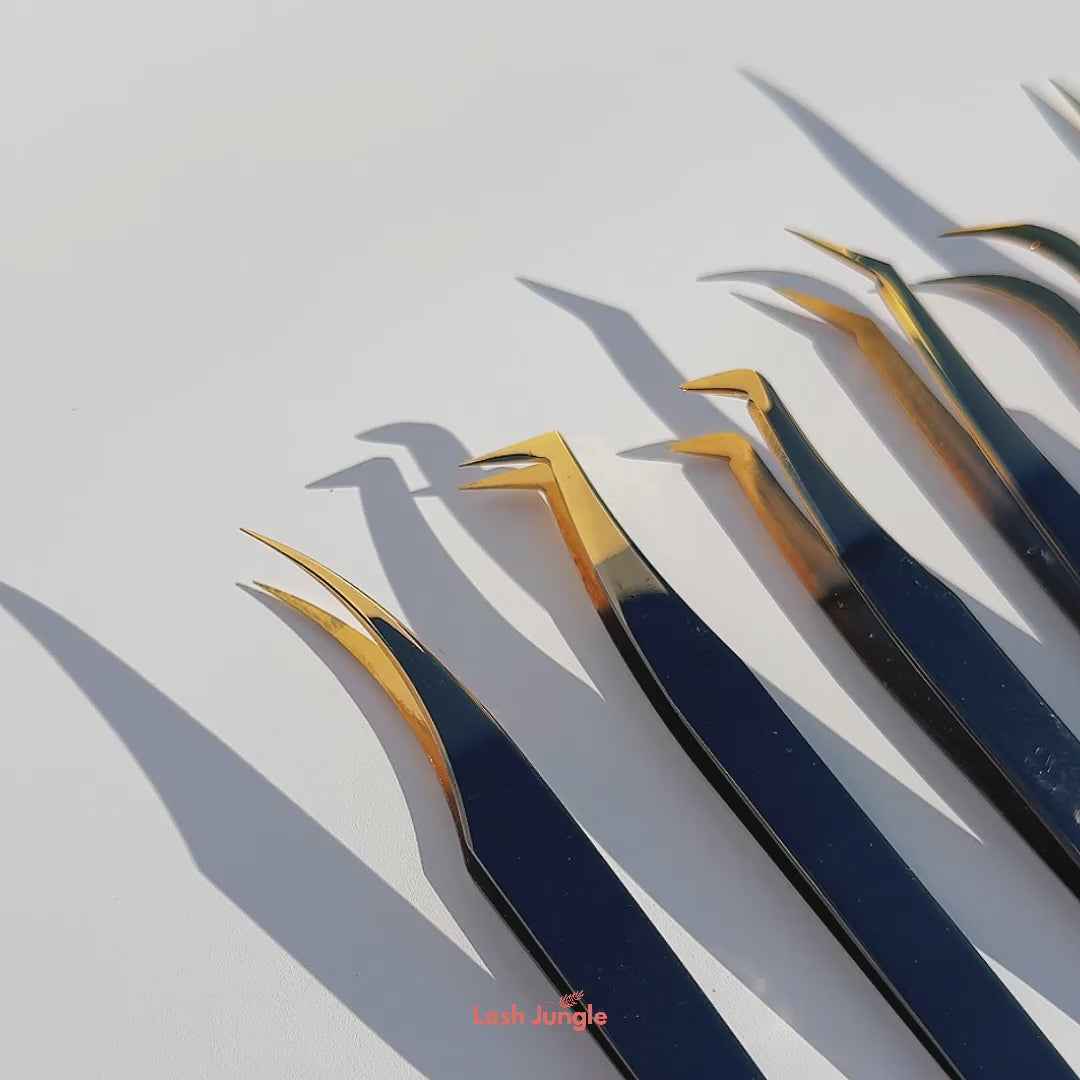 Duo Tone Lash Tweezers - Clearance