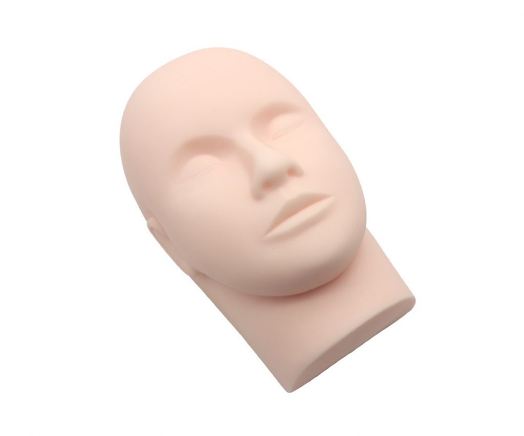 Mannequin Head for Eyelash Extensions Training Mannequin Head Only (No Strip Lashes)