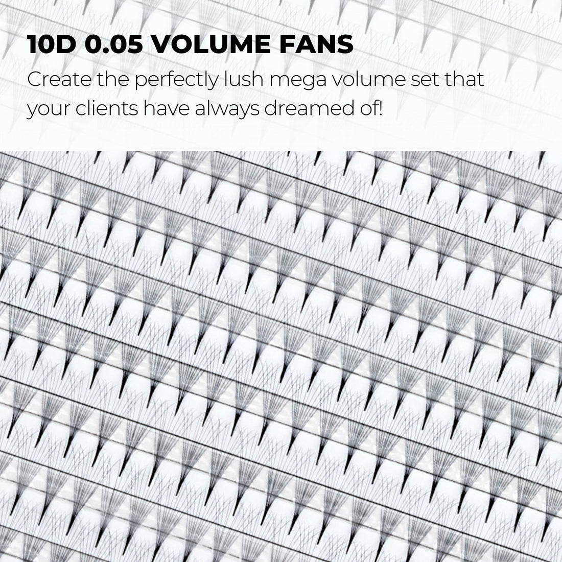 10D Narrow Promade Fans (680 Fans) - NOIR Collection