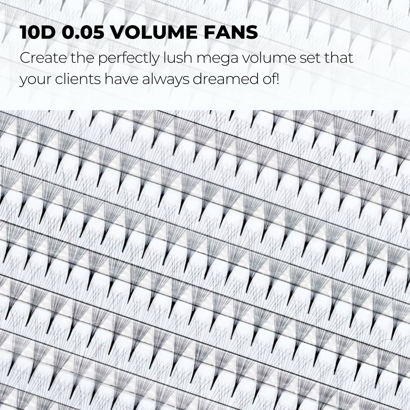 10D Narrow Promade Fans (680 Fans) - NOIR Collection