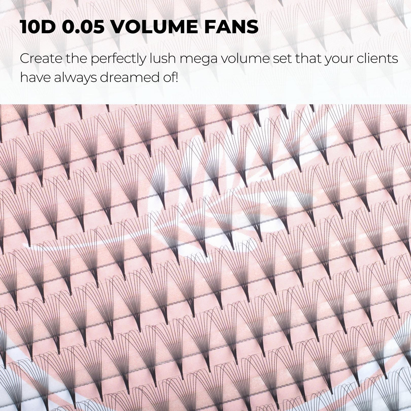 10D Premade Volume Fans Ultra Dark Pointy Stem