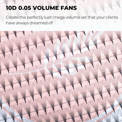 10D Premade Volume Fans Ultra Dark Pointy Stem