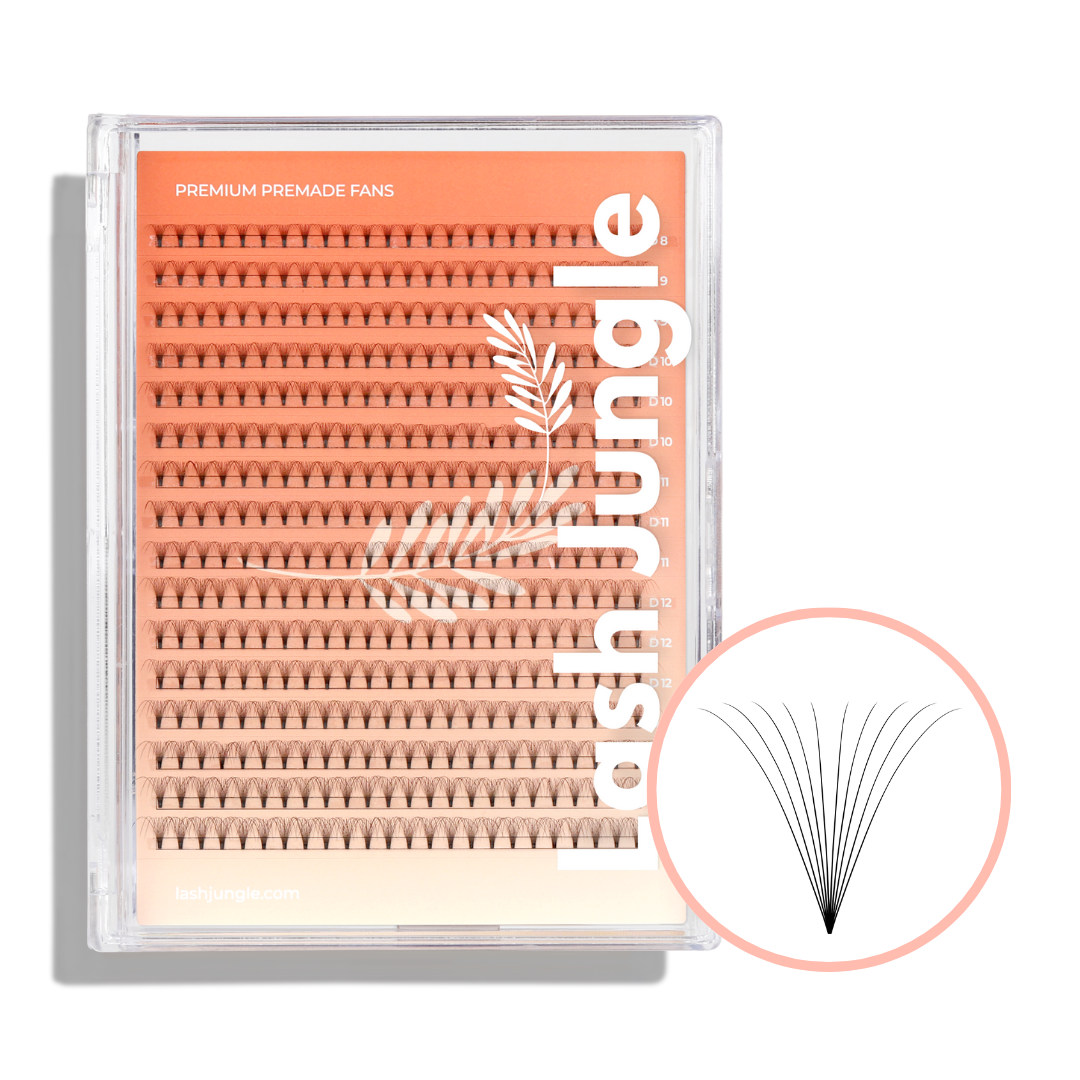 Short Stem Premade Fans – Softer Curl Clearance