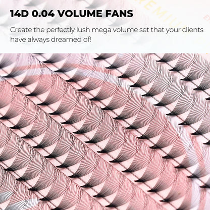 14D 0.04 Short Stem Premade Fans