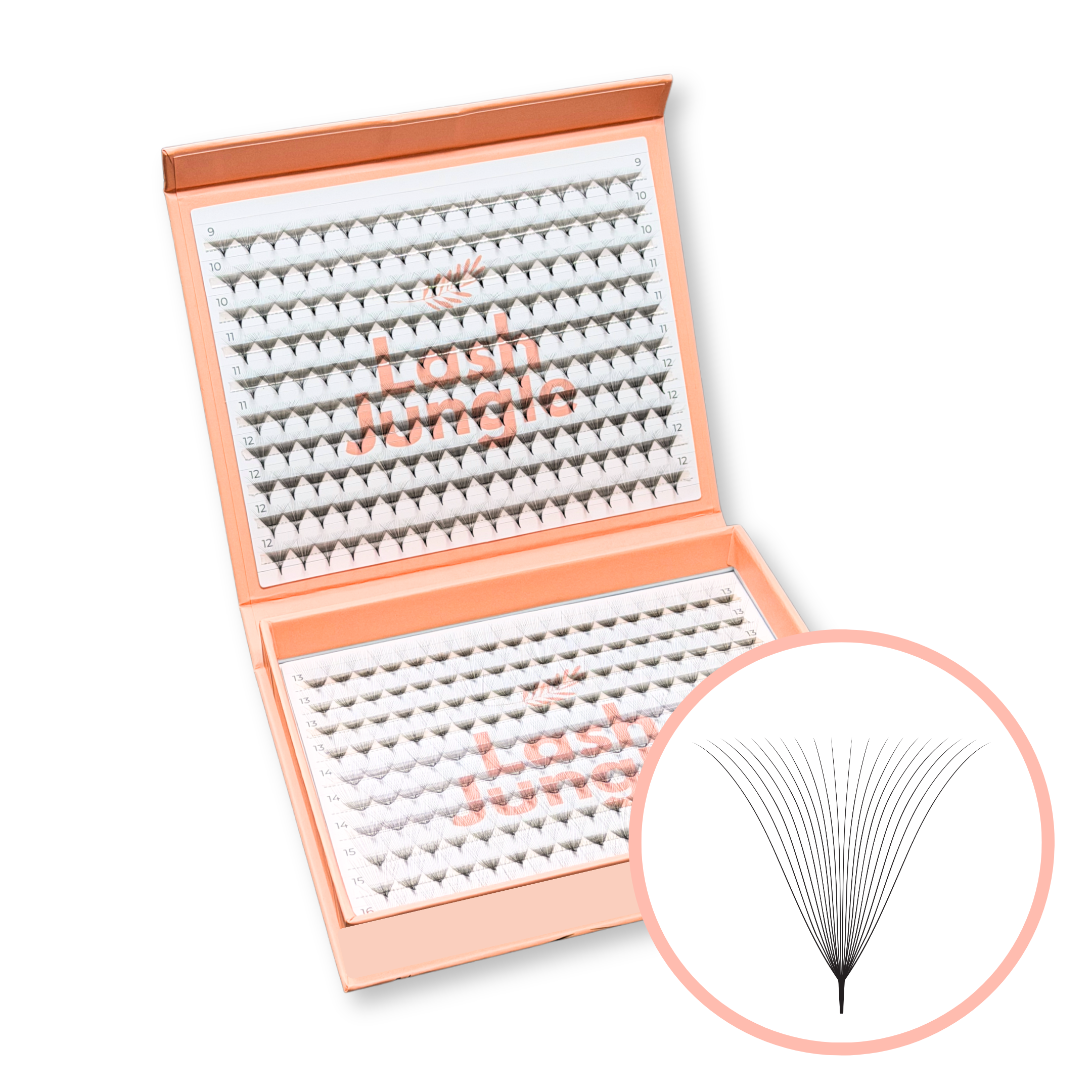 20D Promade Fans XXL Eco 360 - Premade Volume Fans