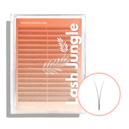 2D Premade Volume Fans Ultra Dark Short Stem