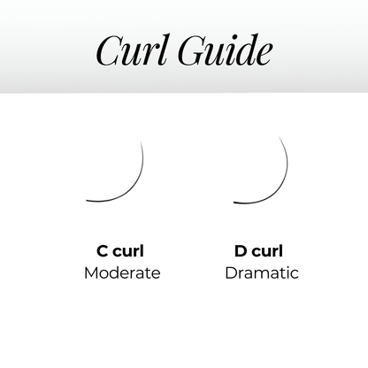 3D Brown Premade Volume Fans Short Stem