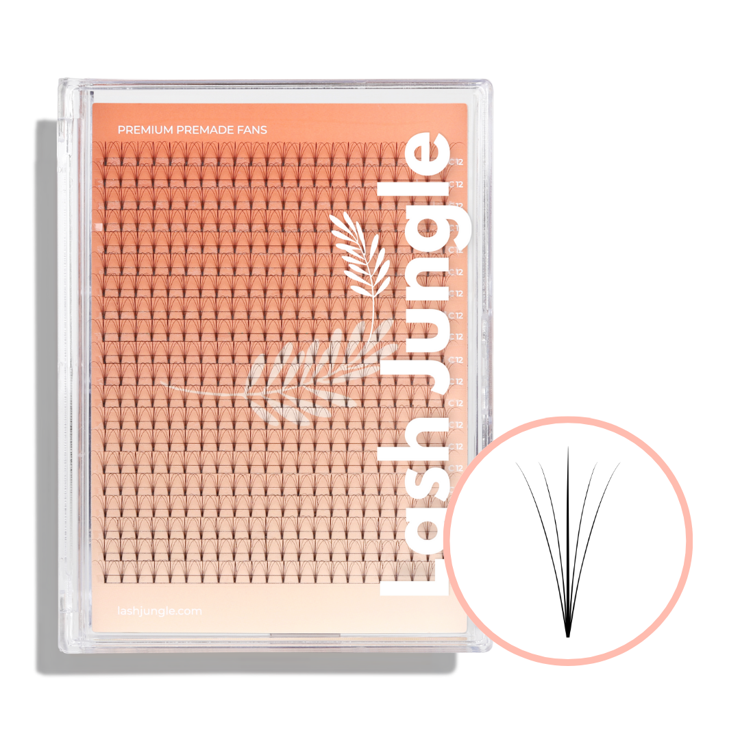 Short Stem Premade Fans – Softer Curl Clearance