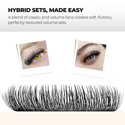 5D Hybrid Short Stem Premade Volume Fans