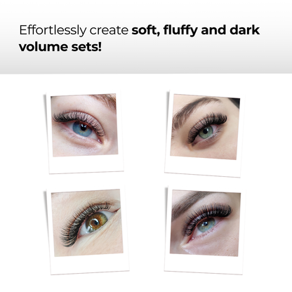 5D Premade Volume Fans Ultra Dark Long Stem