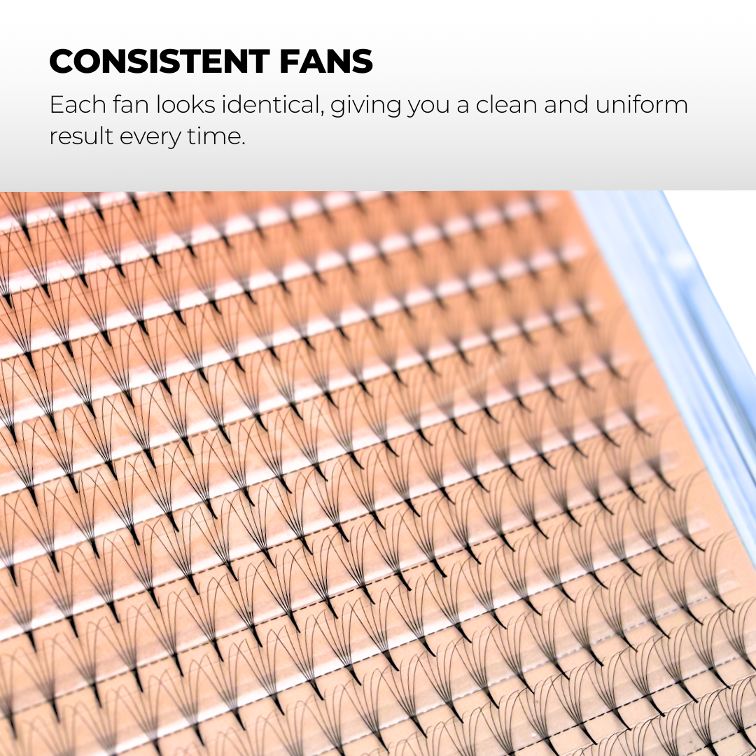 5D Premade Volume Fans Ultra Dark Pointy Stem