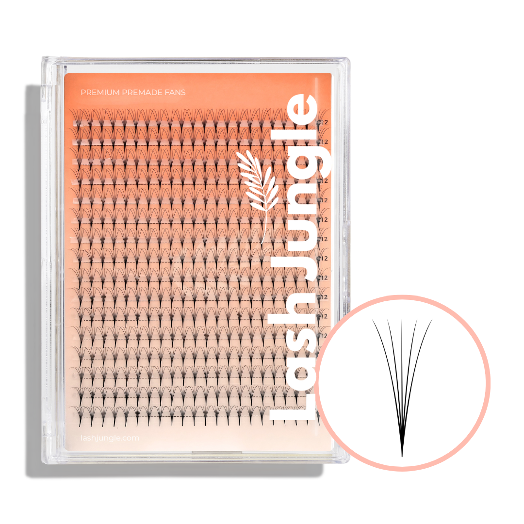 5D Premade Volume Fans Ultra Dark Pointy Stem