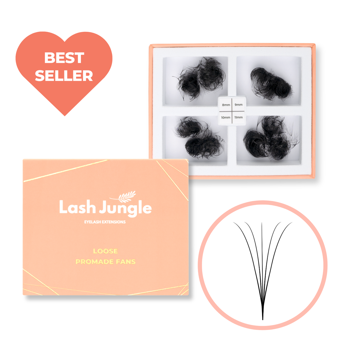 5D Loose Promade Fans - 1000 Premade Volume Lashes
