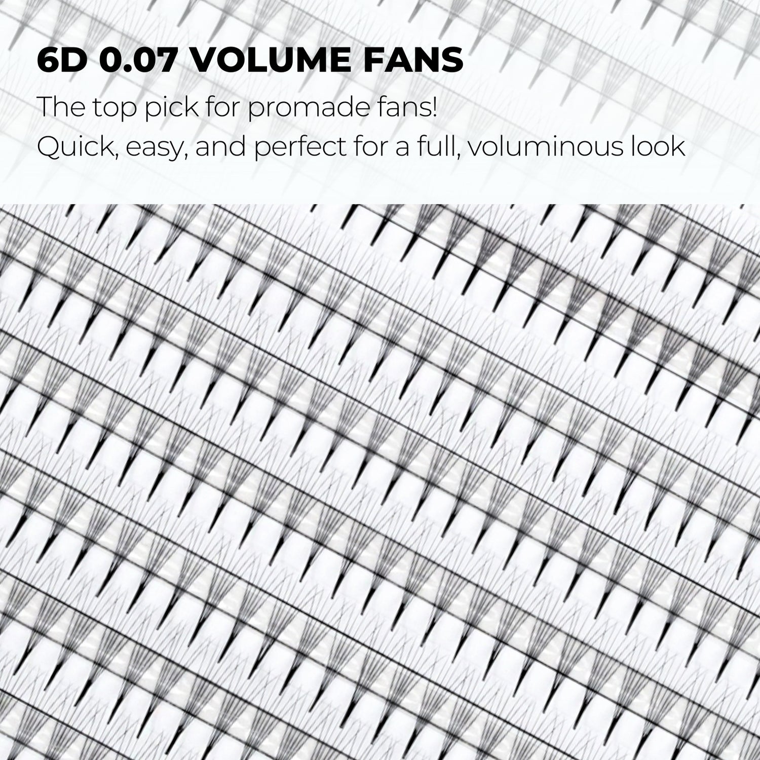 6D Narrow Promade Fans (900 Fans) - NOIR Collection