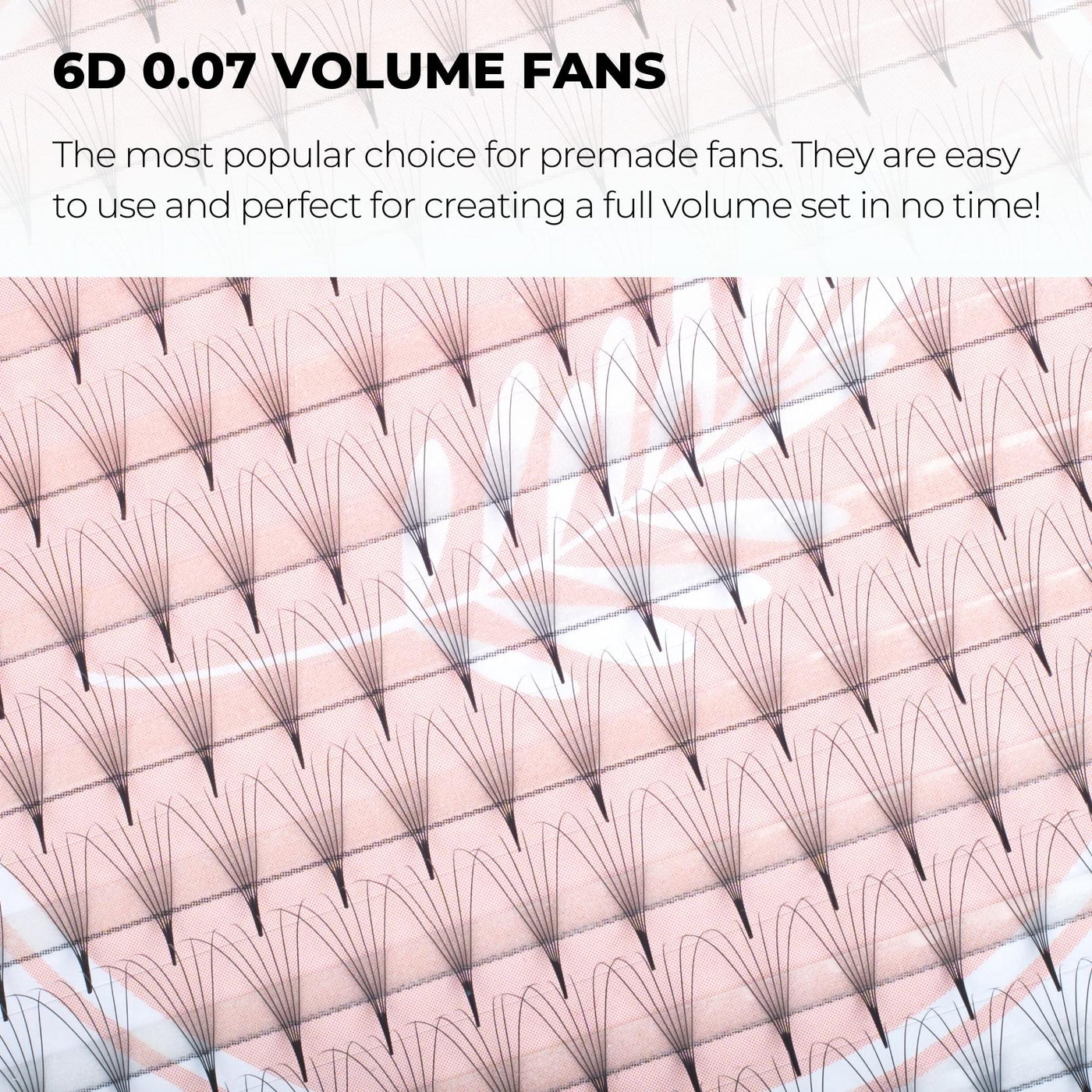 6D Premade Volume Fans Ultra Dark Pointy Stem