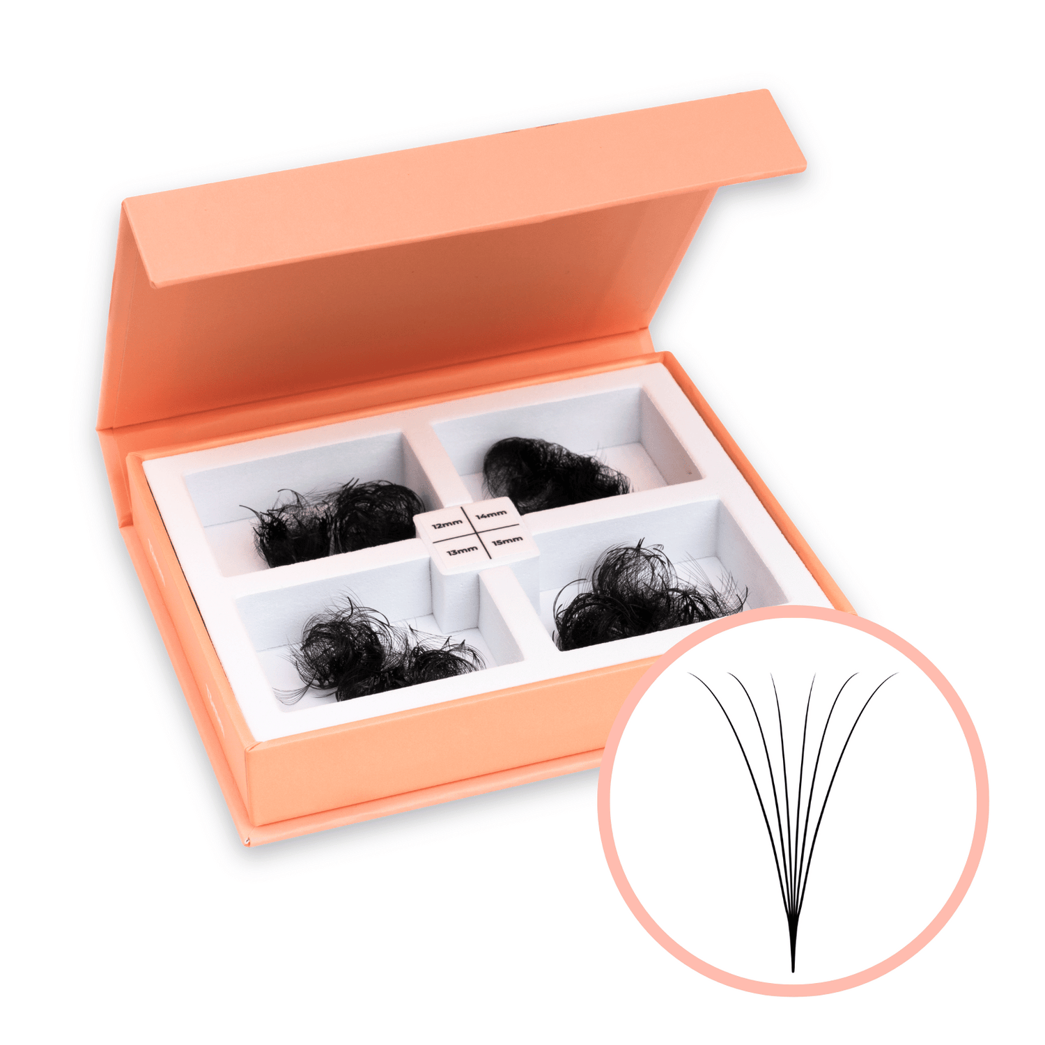 6D Loose Promade Fans - 1000 Premade Volume Lashes Loose fans 