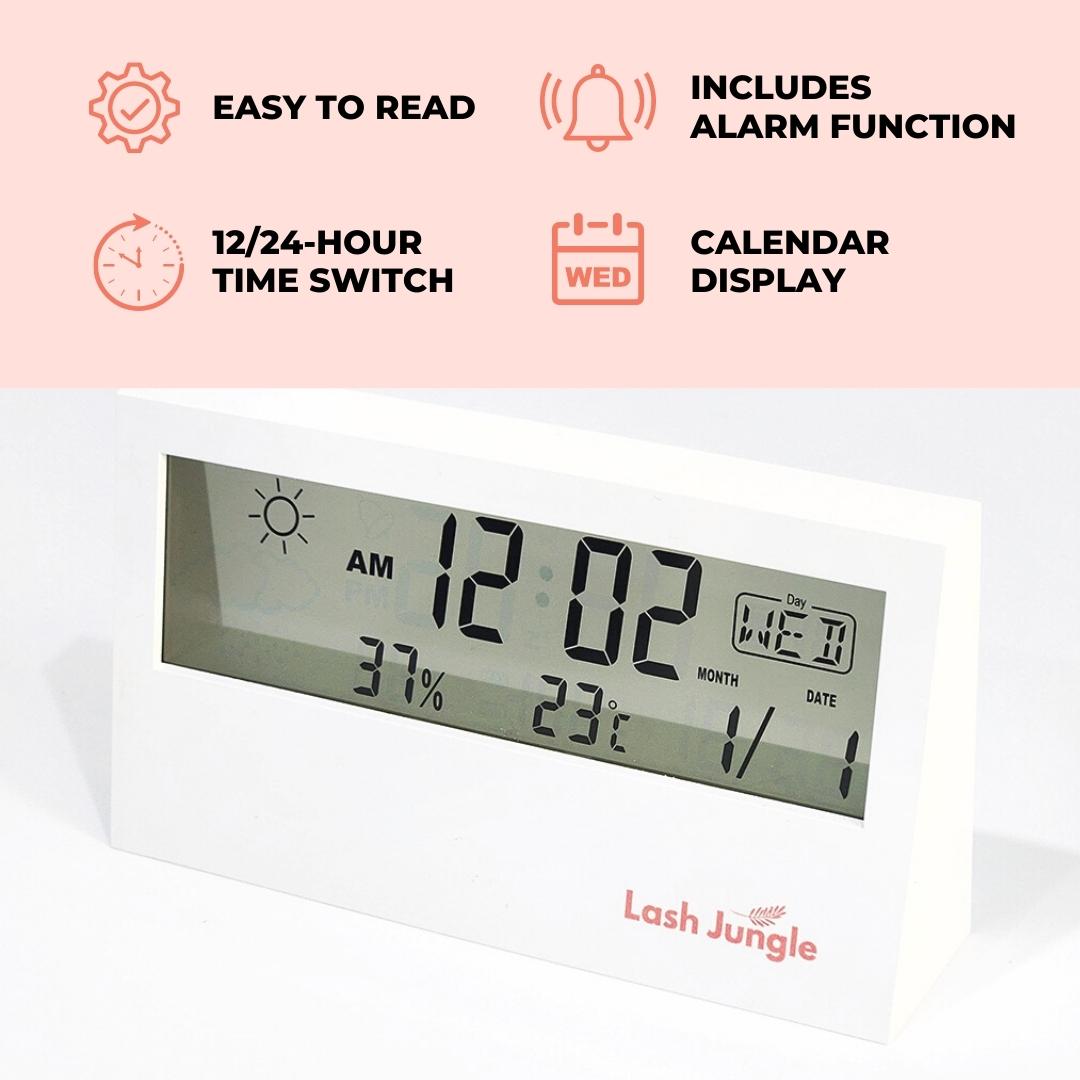 All-in-one digital hygrometer for eyelash extensions