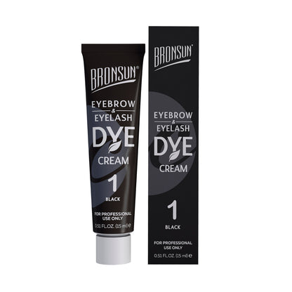 Bronsun Lash &amp; Brow Cream Dye 15ml - Black