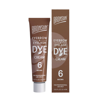 Bronsun Lash &amp; Brow Cream Dye 15ml -Brown