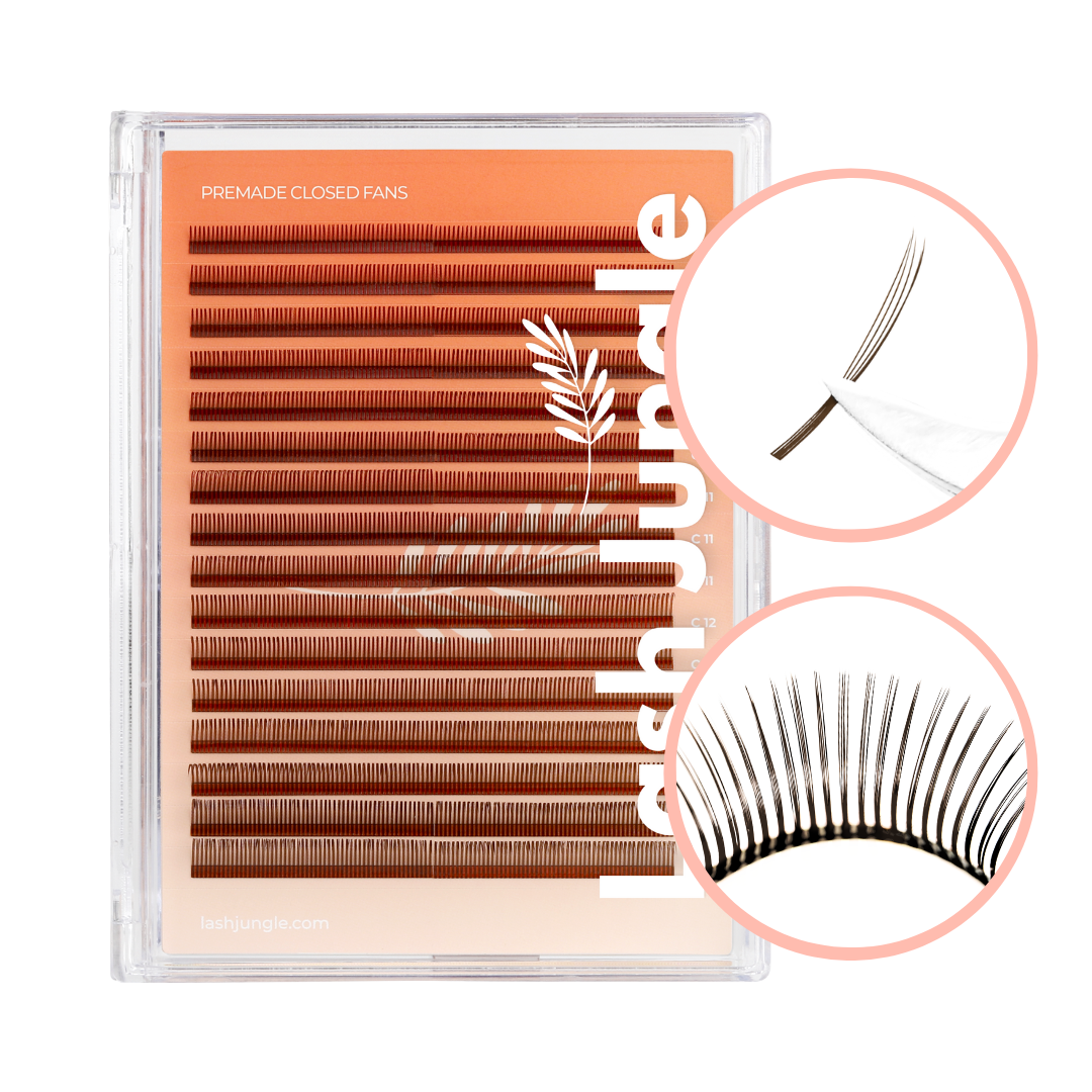Espresso Brown Premade Closed Fans