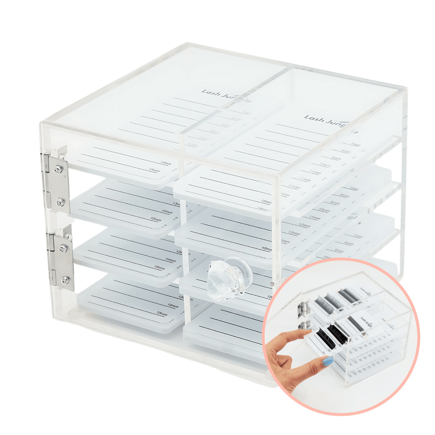 Clear Lash Tile Storage Box