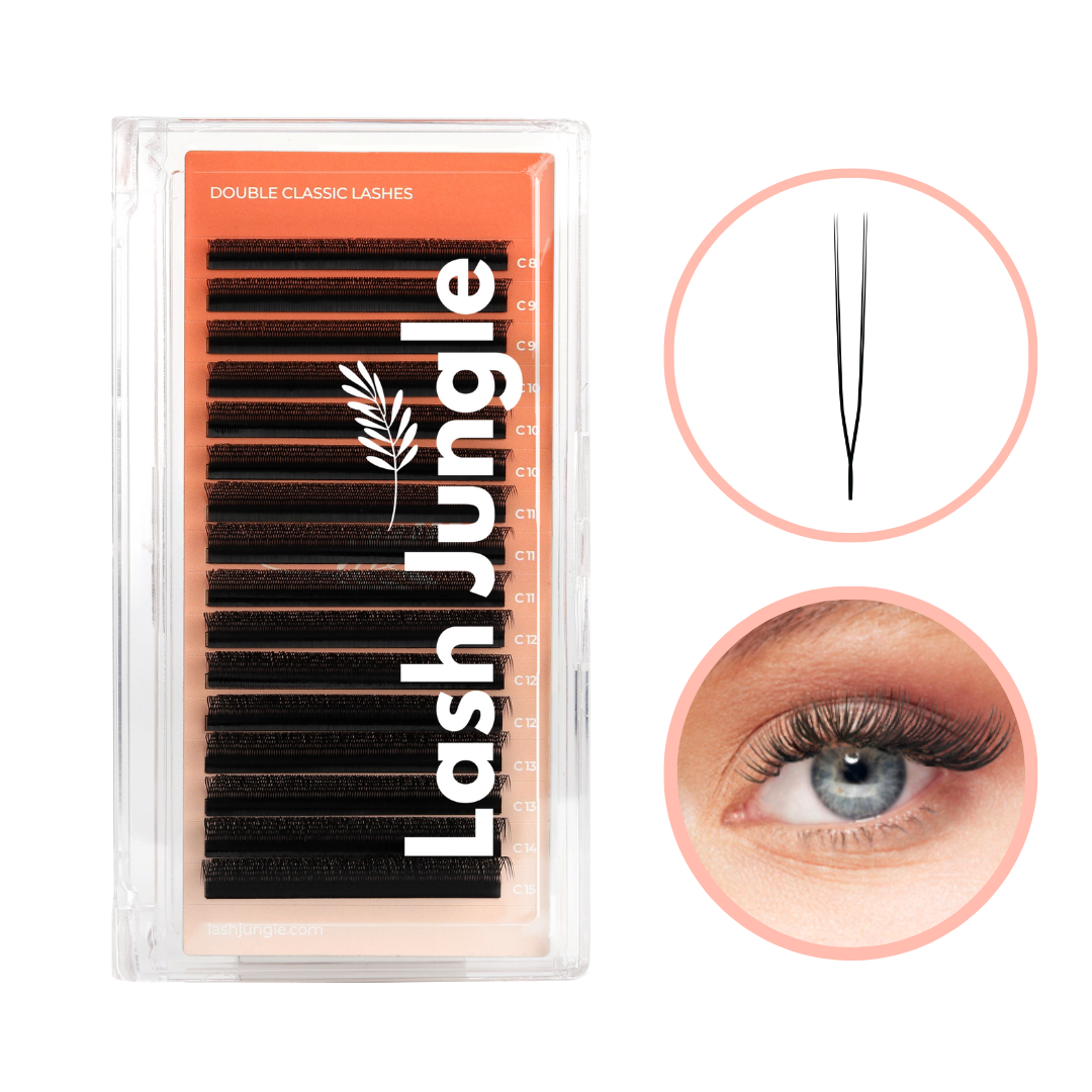 Double Stack Lashes Double Classic Lashes – Lash Jungle