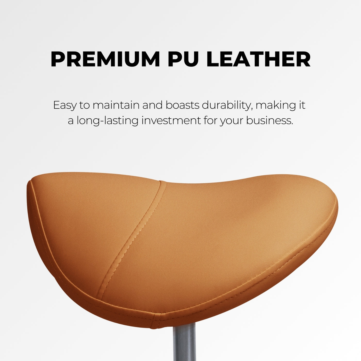 Ergonomic Salon Stool Lash Jungle - premium pu leather