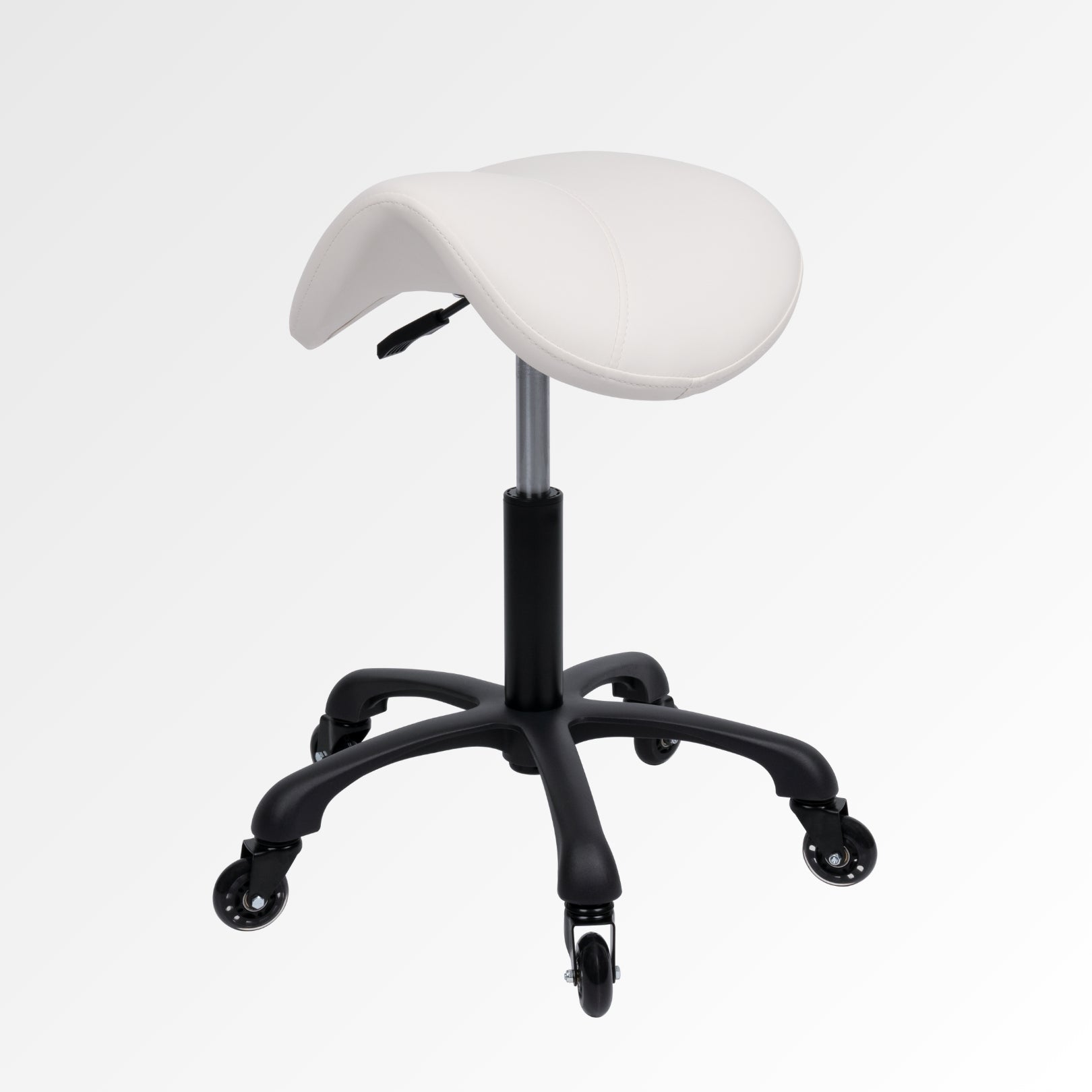 Ergonomic Salon Stool Lash Jungle - OFF WHITE