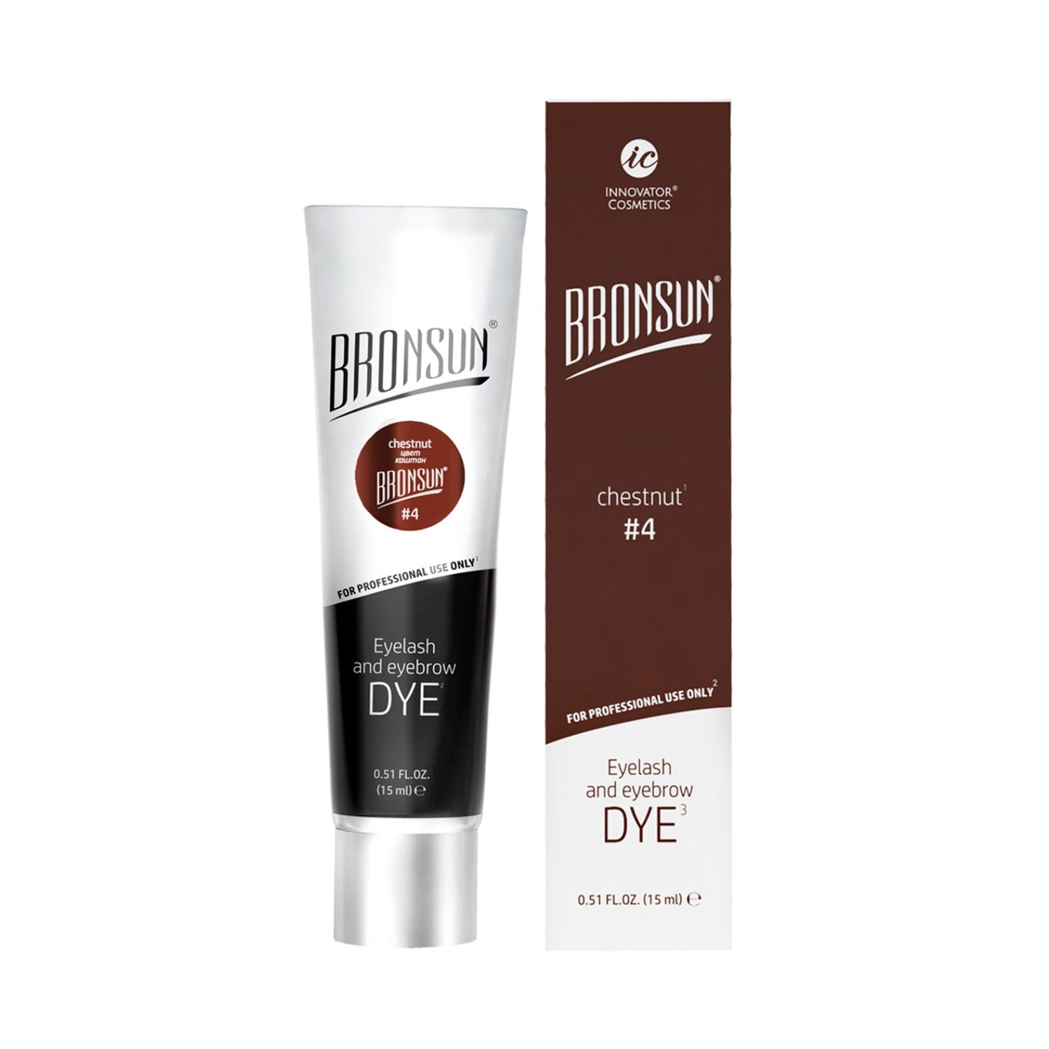 Bronsun Lash &amp; Brow Gel Dye - Chestnut