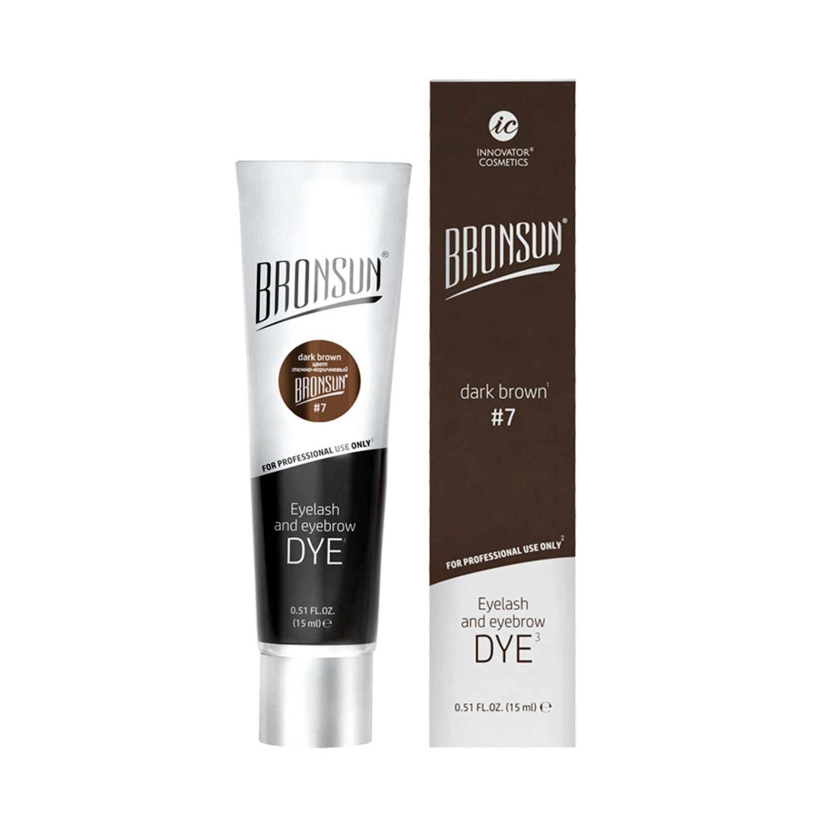 Bronsun Lash &amp; Brow Gel Dye - dark brown