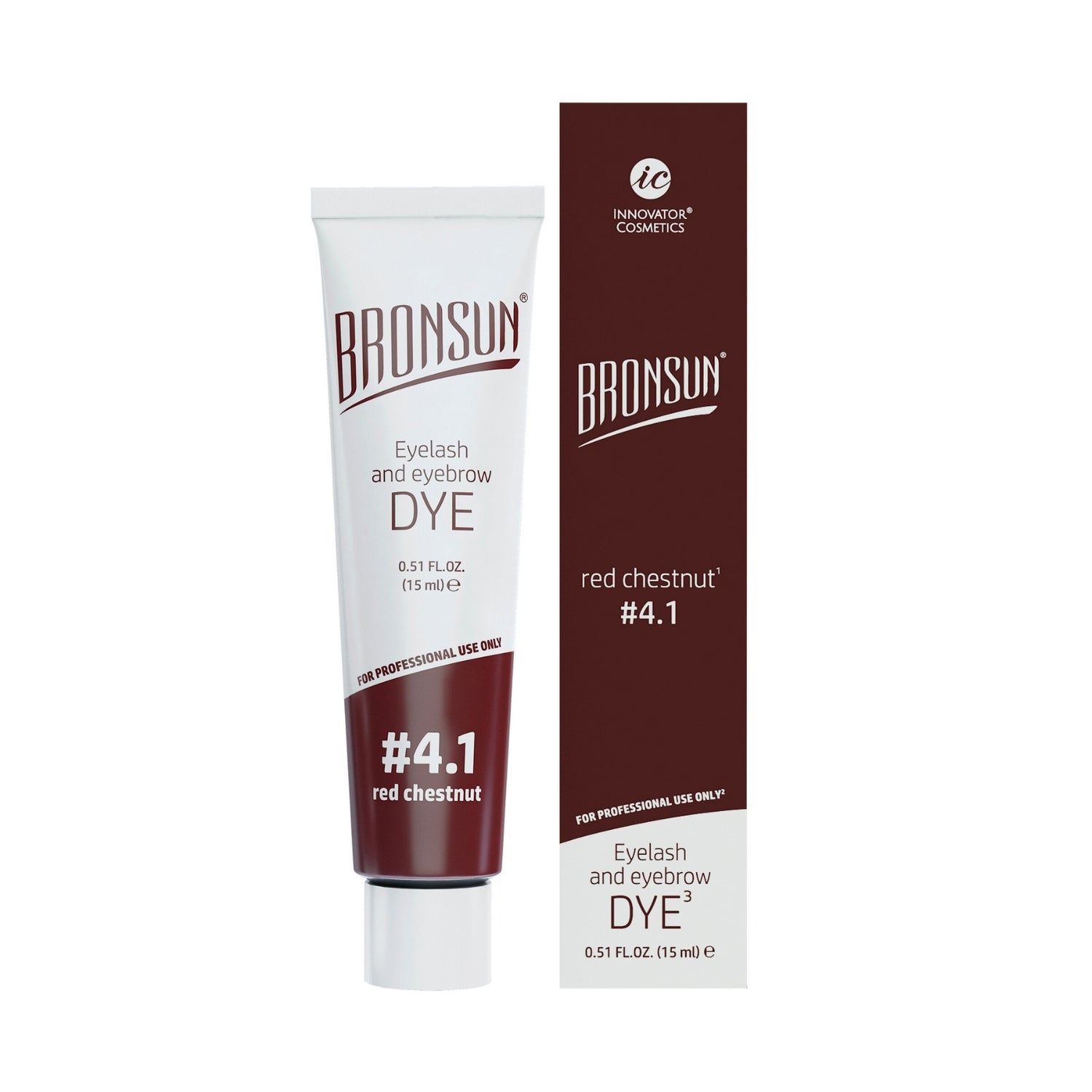 Bronsun Lash &amp; Brow Gel Dye - Red chestnut