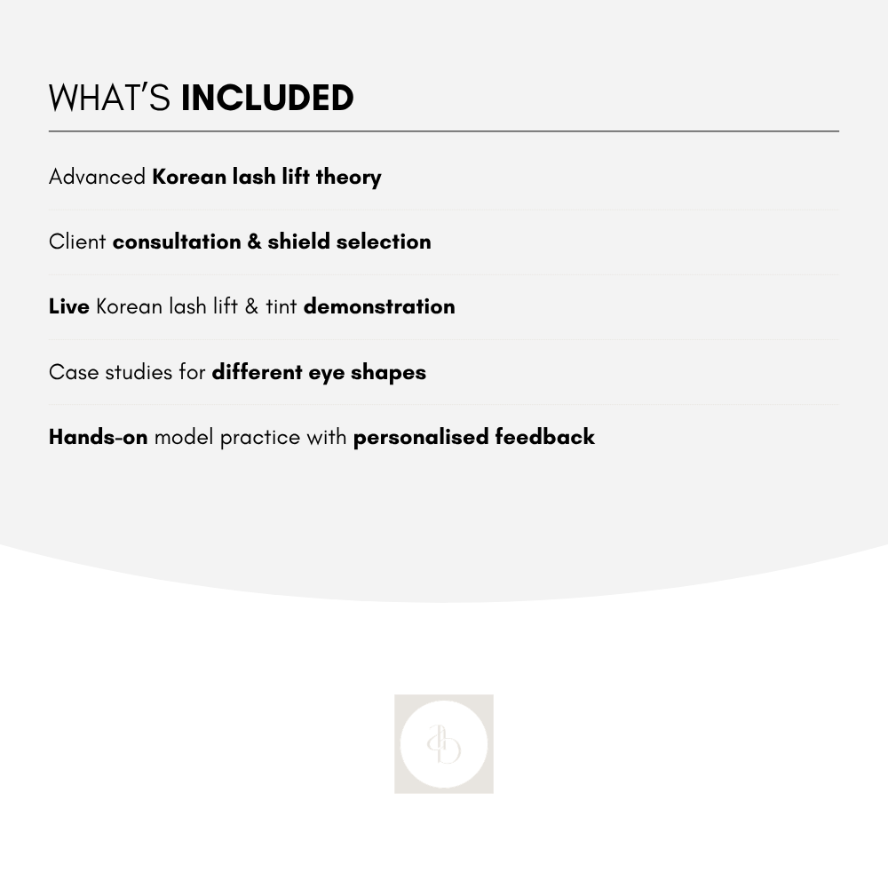 Korean Lash Lift In-Person Masterclass