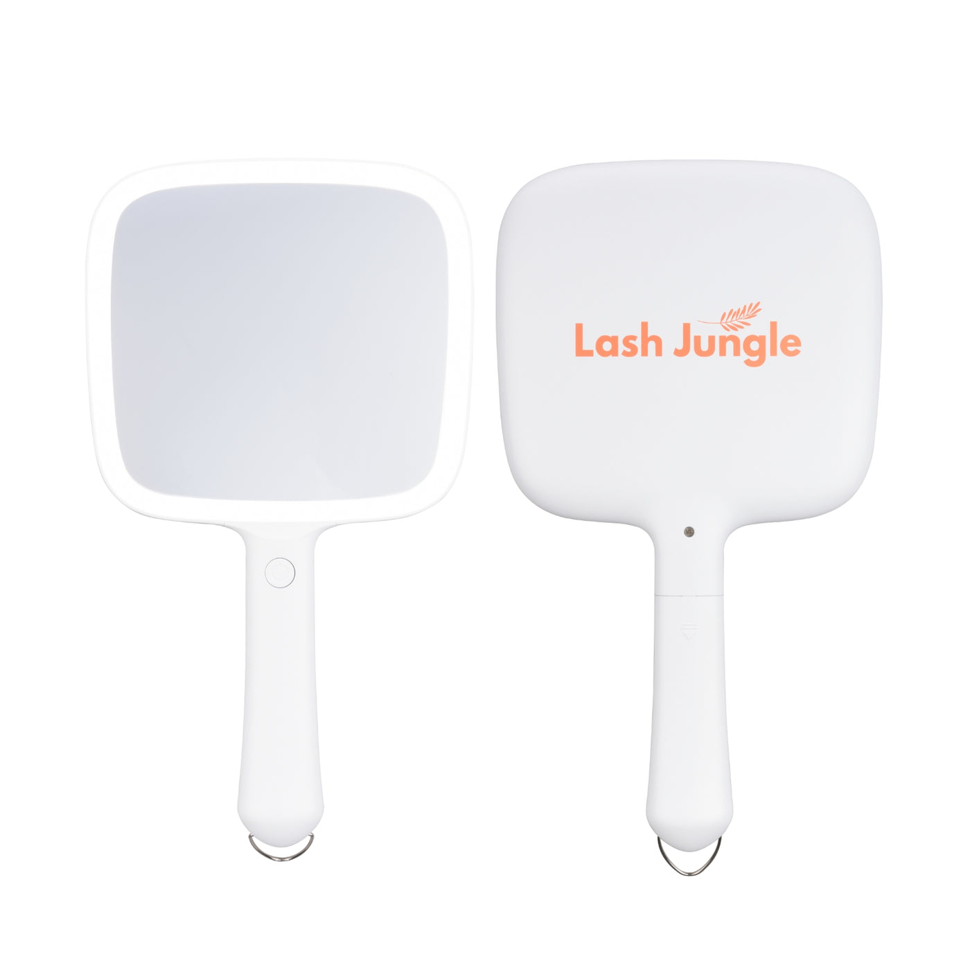 Lash Jungle LED Handheld Mirror White