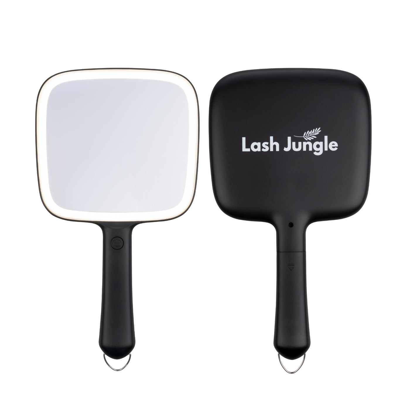 Lash Jungle LED Handheld Mirror Black