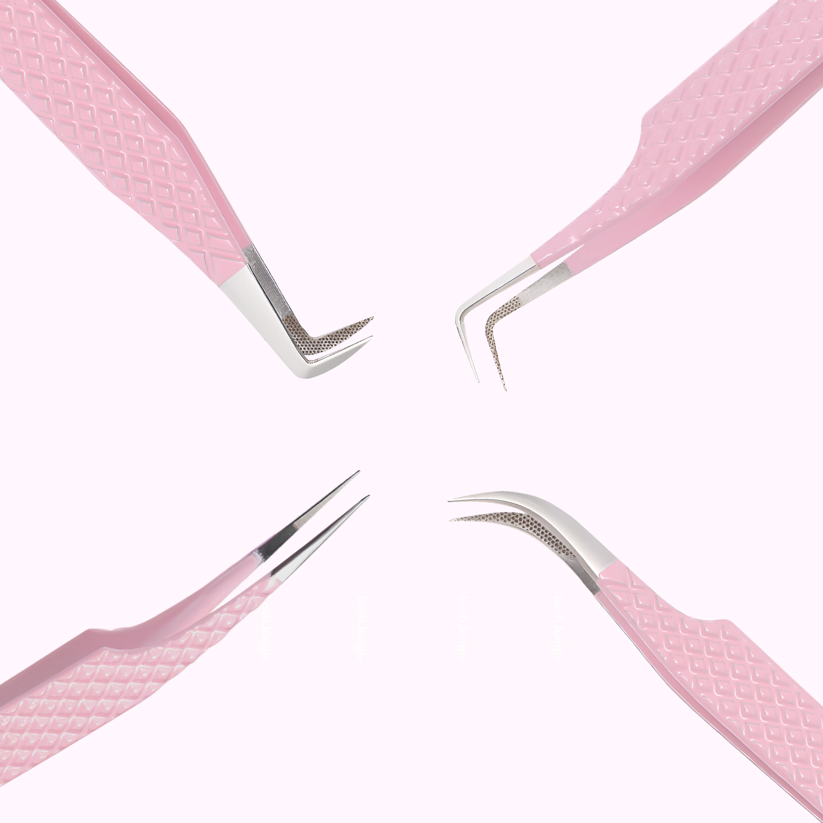 Pink Volume Lash Tweezers – Slim Boot