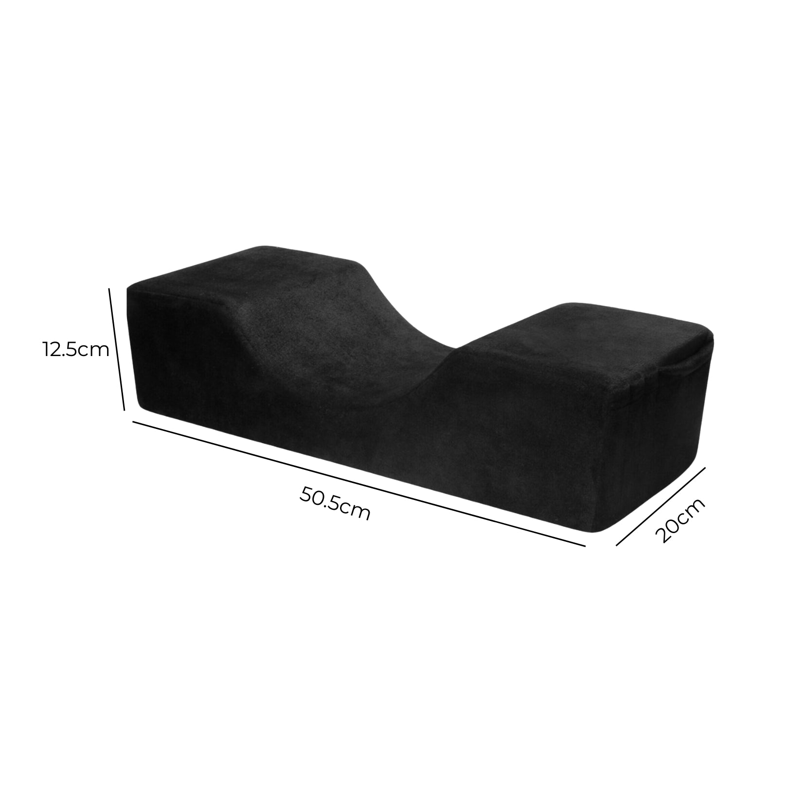 Lash Jungle Ergonomic Lash Pillow - Standard Foam Black