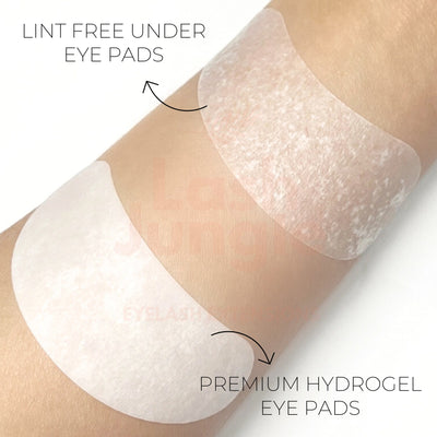 Lint free under eye pads vs premium hydrogel eye pads
