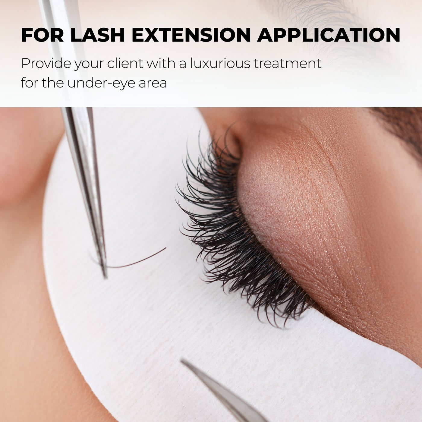 Lint free under eye pads for eyelash extension