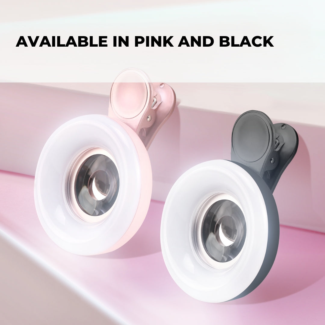 Lash Jungle Macro Lens Ring Light - Pink & Black