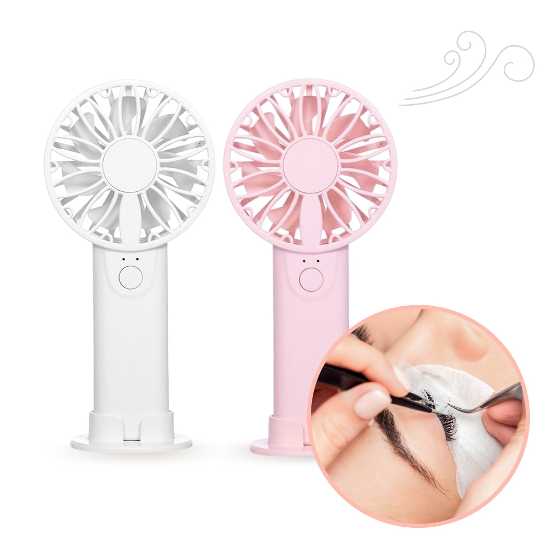 Mini lash fan for eyelash extensions