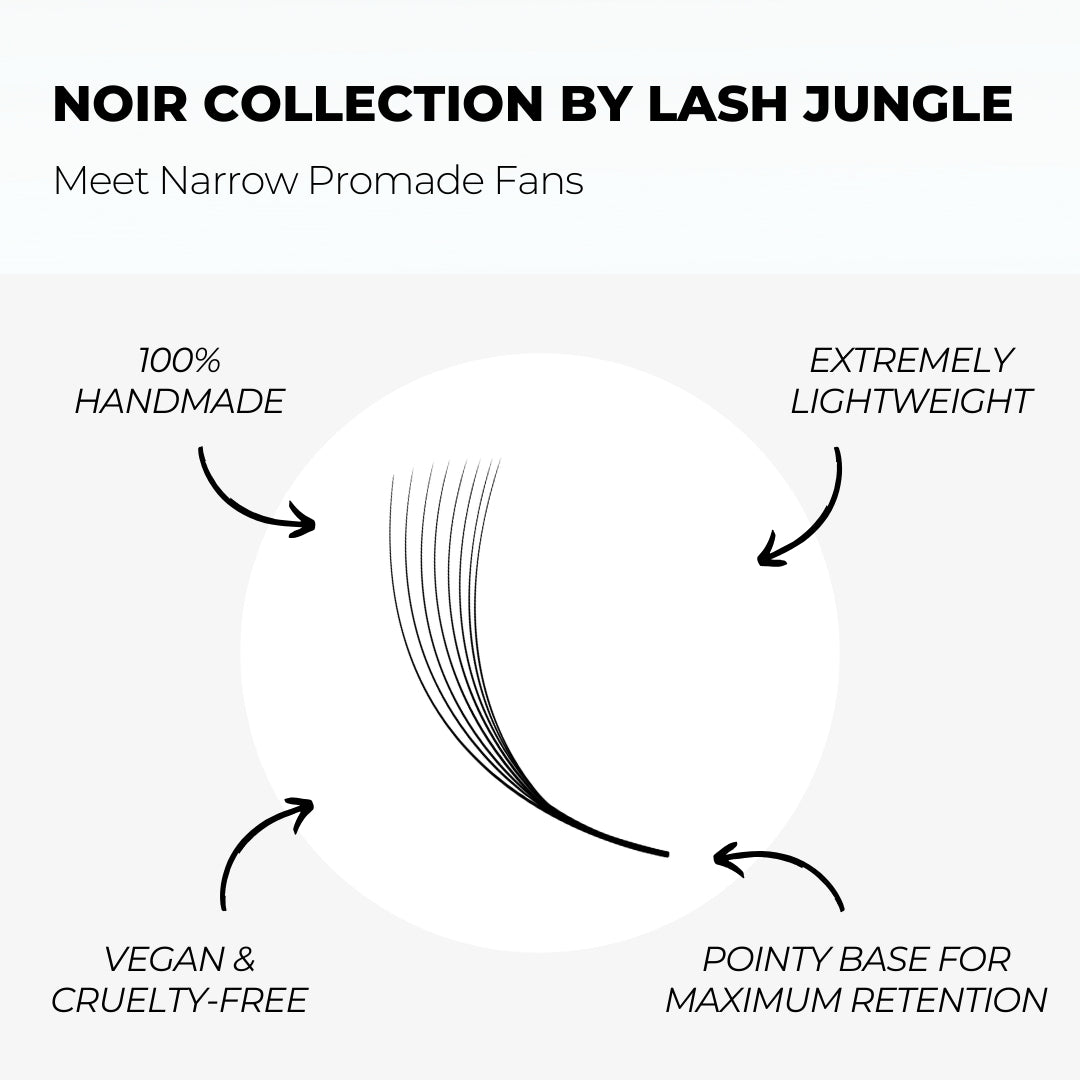 5D Narrow Instant Setup Promade Fans (1000 Fans) - NOIR Collection
