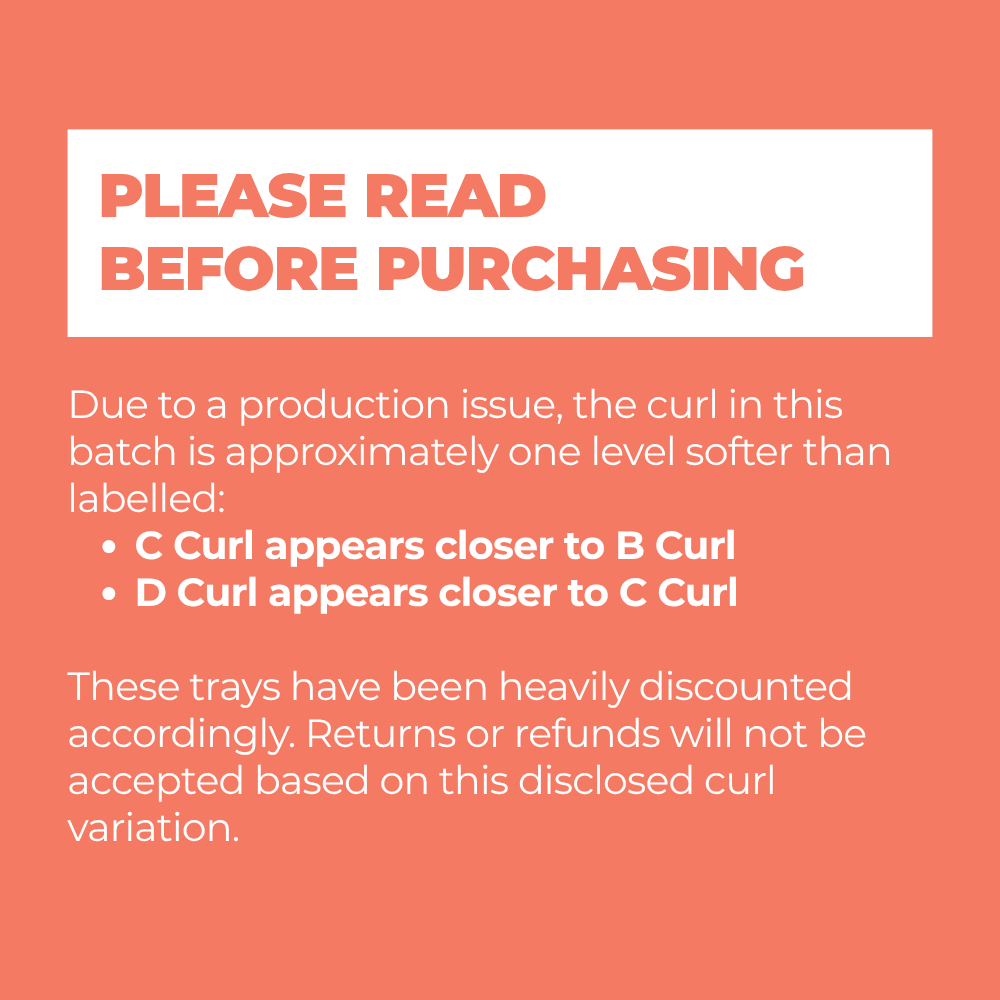Short Stem Premade Fans – Softer Curl Clearance